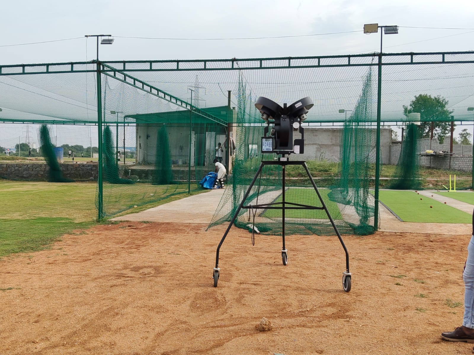 KSM bowling machine and practice nets